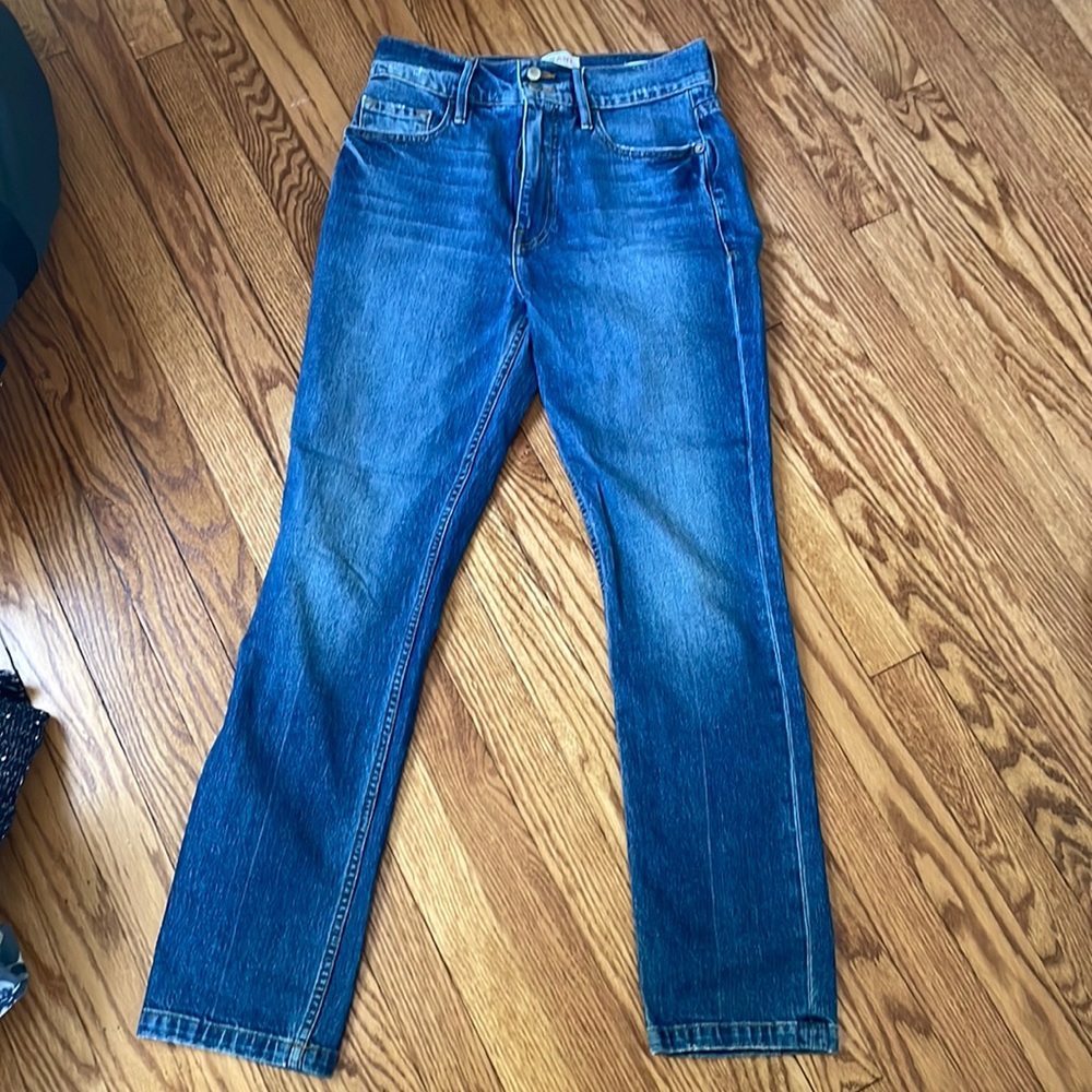 Frame Denim size 27 blue ale Sylvie Slender Straight jeans
